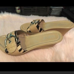 FINAL PRICE  Animal Print Wedges 8.5